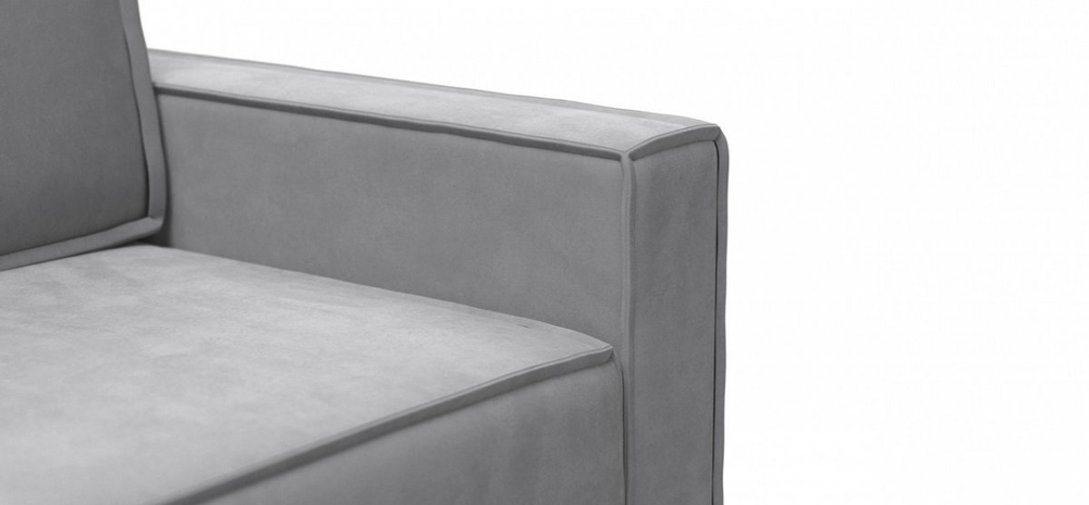 Диван Норд двухместный Велюр Монолит сталь