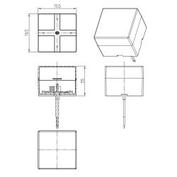 Модуль соединительный светодиодный ЭРА SML-AC-W-4K-04 для светильников SML 3Вт 4000K 270Лм квадрат белый | Светильники линейные для ритейла
