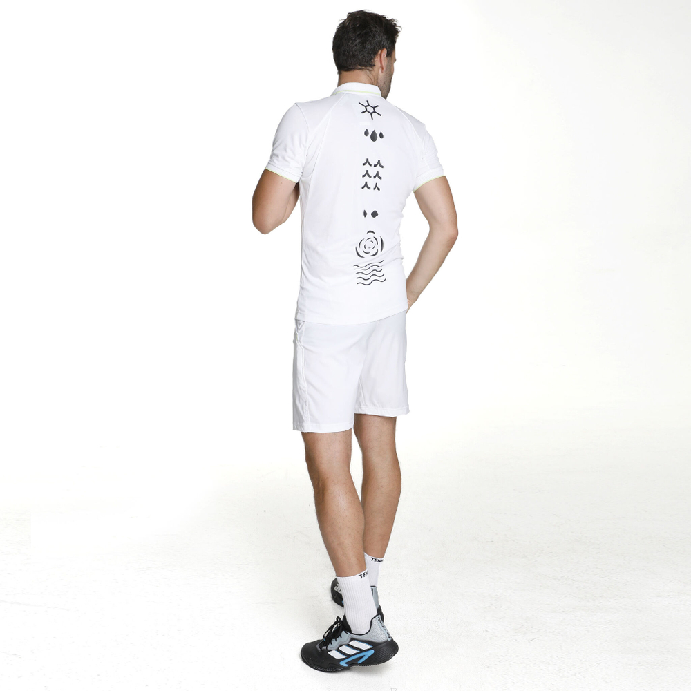 Мужское теннисное поло adidas Paris FLFT Polo Men - White