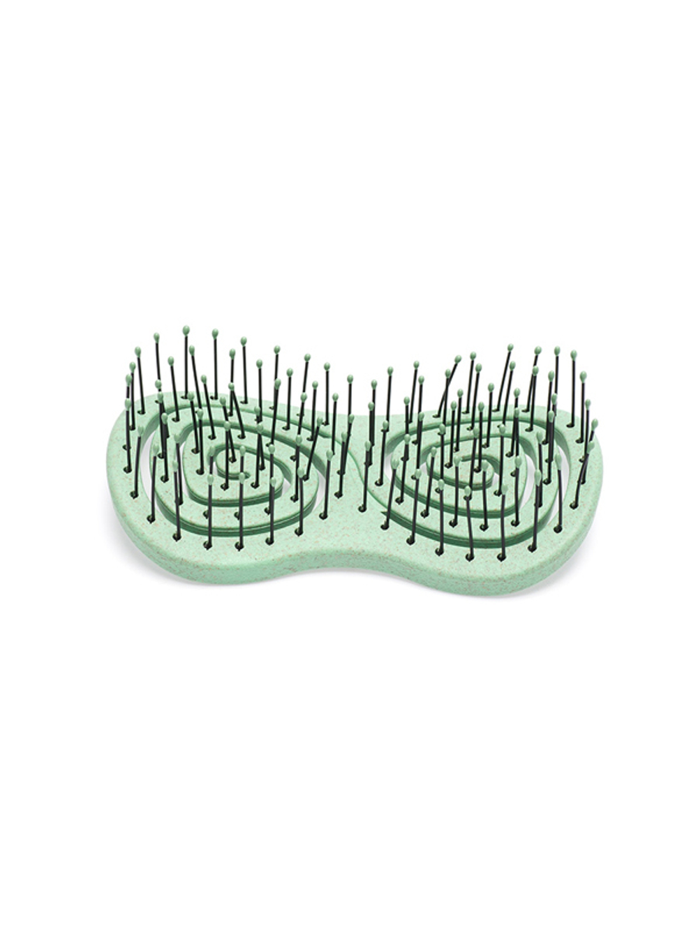 DBEF35-Olive Щетка Dewal Beauty серия "Eco-Friendly", массажная, с нейлоновым штифтом, форма бабочка