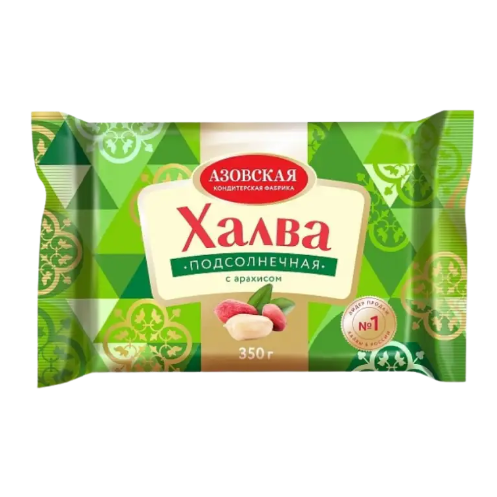 Халва Азовская Подсолнечная с арахисом 350 гр