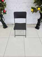 Стул складной плетёный пластик