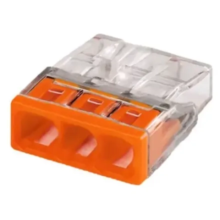 2273-233 Клеммник 3х(0,5-2,5) с наполнителем