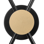 815620 Бра CROCO 2х40W E14 ЧЕРНЫЙ МАТОВЫЙ/ЗОЛОТО