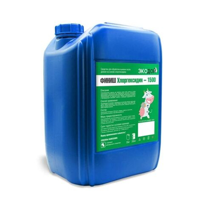 Средство для обработки вымени после доения Экодой ФИНИШ Хлоргексидин (1500 ppm), 20 кг