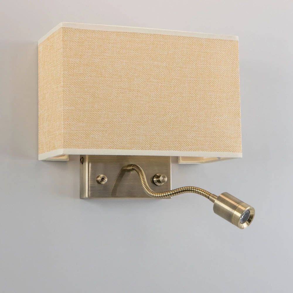 Citilux Декарт CL704303 Бра с бежевым абажуром и диммером