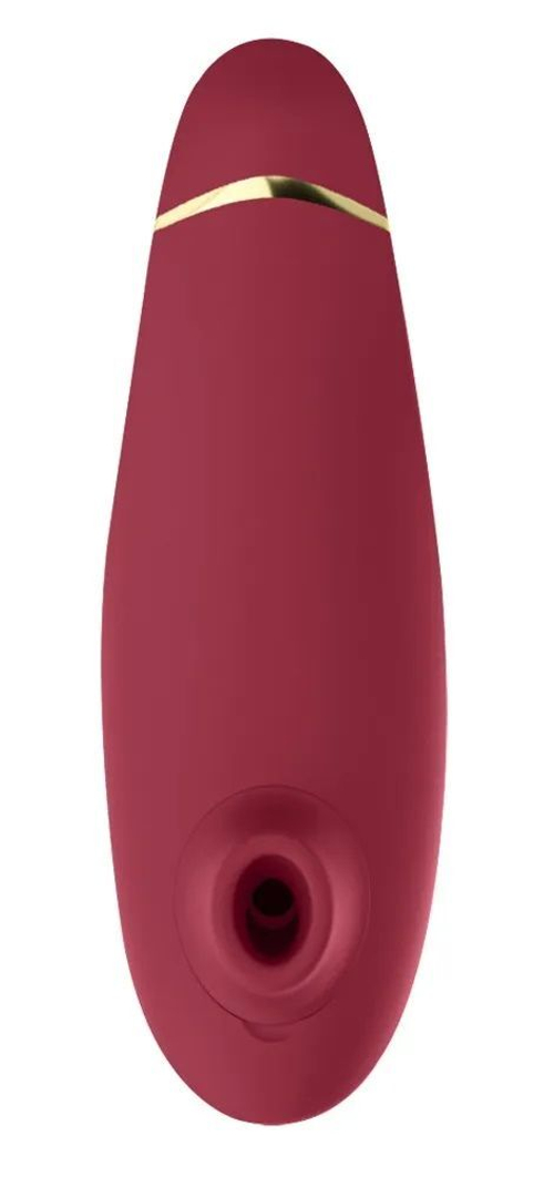Бордовый клиторальный стимулятор Womanizer Premium 2