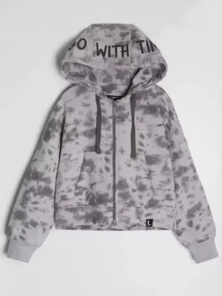 Худи для девочки на молнии в школу