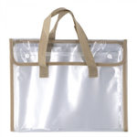 Папка-картотека с ручками Alingar, A4, 260х330 мм, горизонтальная, на кнопках, 470 мкм, 13 отделений, прозрачная, глянец, ассорти