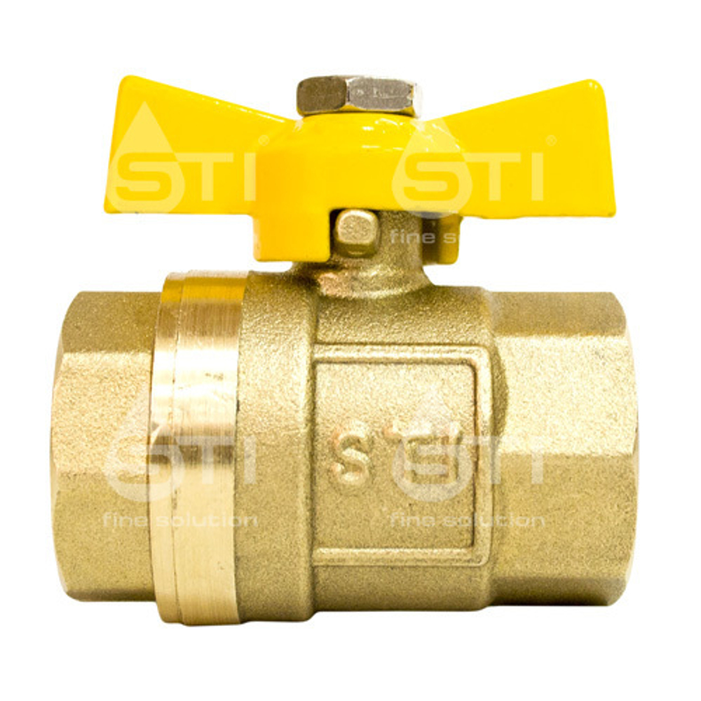 Кран шаровой газовый STI ГГ бабочка 20