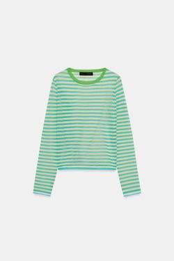 ZARA ТОНКИЙ ДЖЕМПЕР В ПОЛОСКУ, ПОЛОСКИ