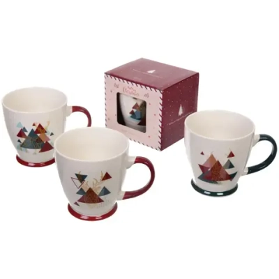 Кружка керамическая 400мл «Олень геометрия» в подарочной коробке