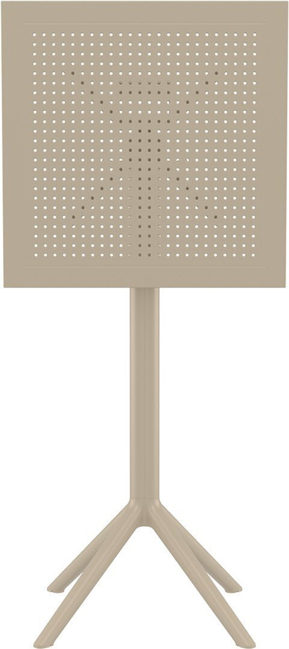 Стол пластиковый барный складной Siesta Contract Sky Folding Bar Table 60, бежевый