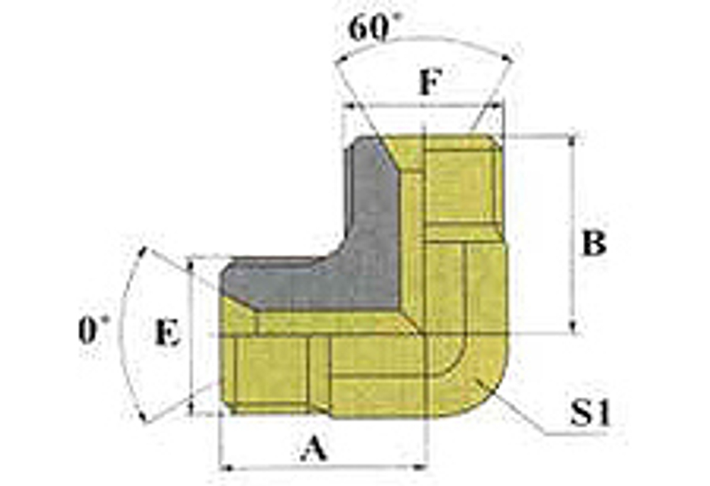 Соединение P90 BSP 1/4" BSP 1/4"
