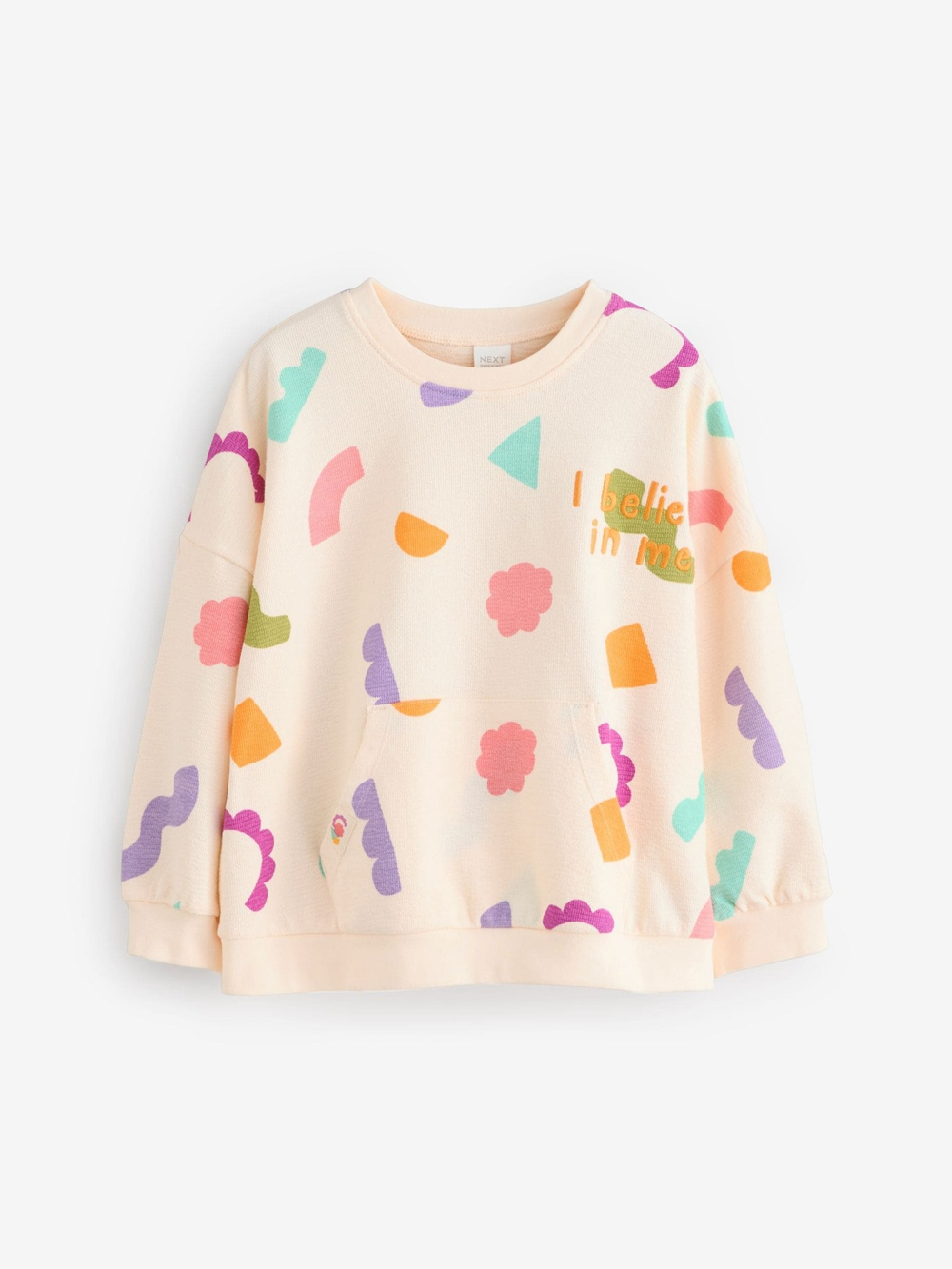 Толстовка и шорты в комплекте для девочки Next E55-505, Кремовый, Сиреневый