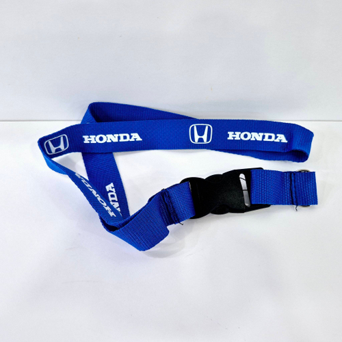 HONDA (синий) Люкс / Брелок, шнурок для ключей на шею HONDA (Хонда), ланъярд, крафт, синий (1 шт)