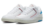 Jordan Air Jordan 2 Low "Gym Red and Dark Powder Blue" shock absorption, non-slip and wear-resistant low-cut retro basketball shoes women's white