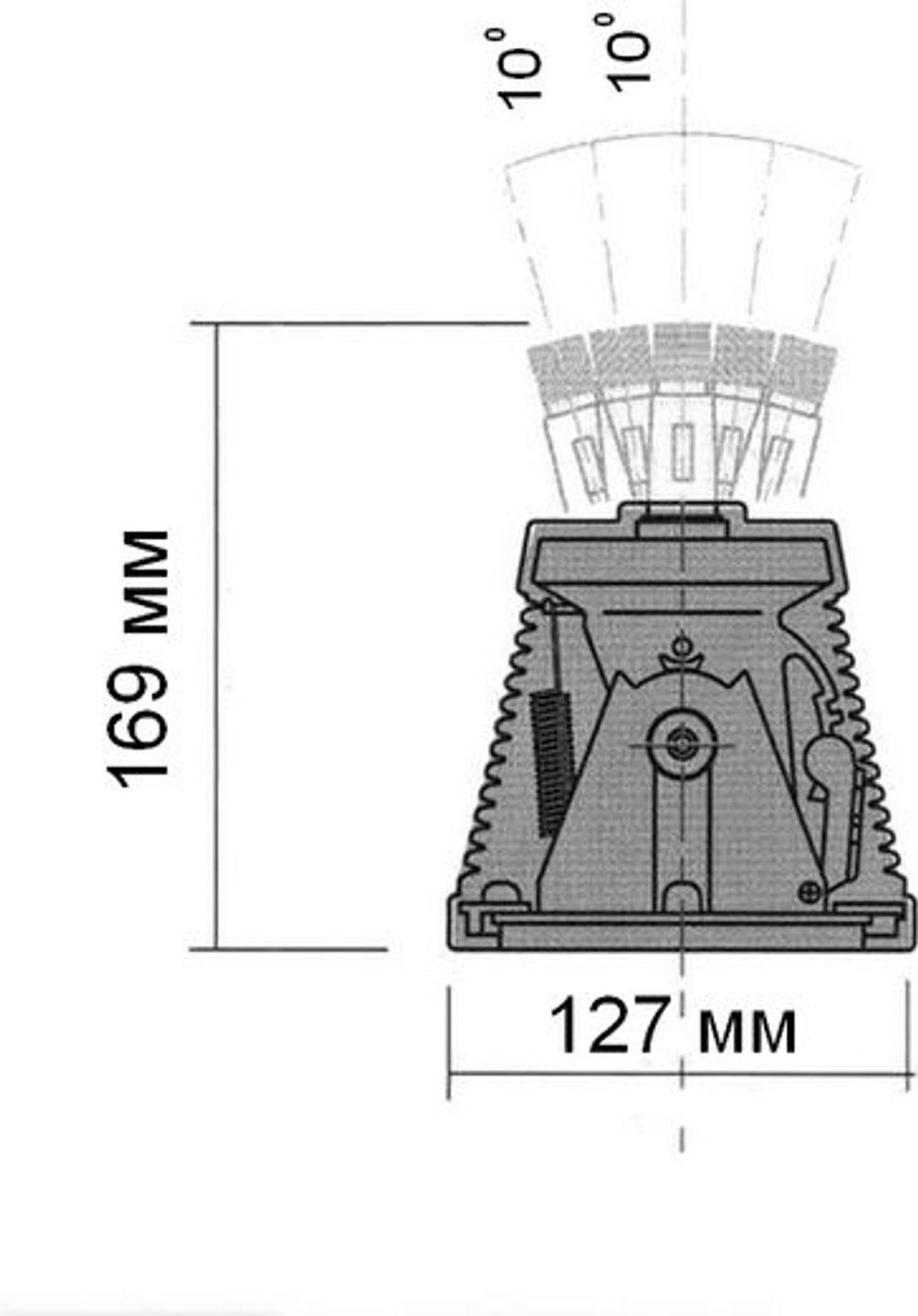 Рулевой редуктор Pretech с измен. угла наклона (T-71) 60-150hp. Трос М66