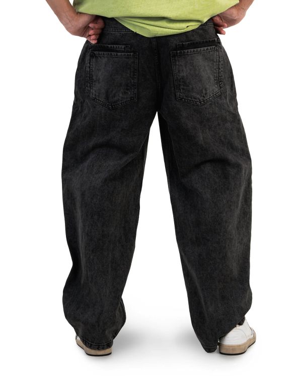 Джинсы Loose Fit черные - фото 3