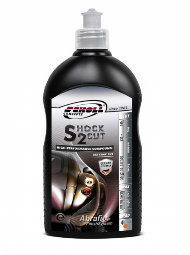 Полировальная паста Shock2Cut высокоабразивная (500гр) Scholl