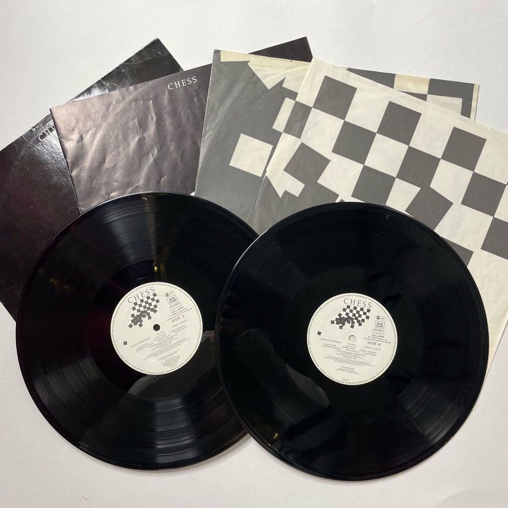 Винтажная виниловая пластинка LP Benny Andersson, Tim Rice, Bjorn Ulvaeus Chess Шахматы Мюзикл (Germany 1984)