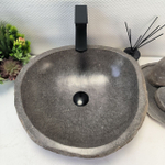 Раковина из речного камня RS-64140 (48*43*16) 0123