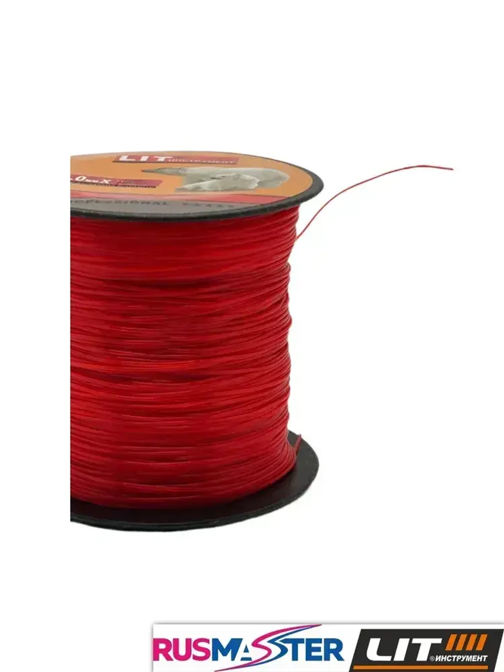 Леска строительная "LIT", 1,0ммх50м, стойкая к вибрации красная 41603