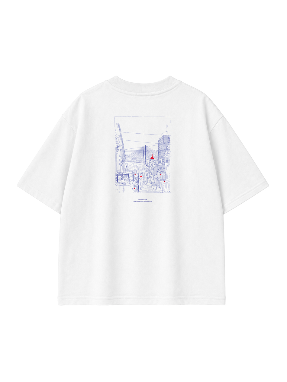 Футболка детская оверсайз «Владивосток»