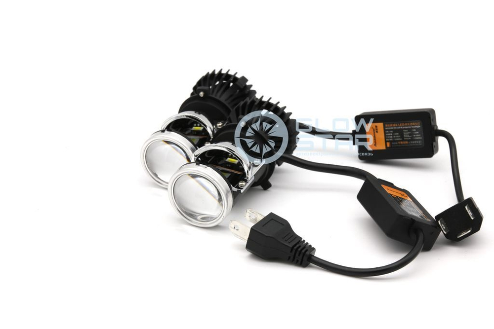 Билед модули Aozoom Mini-Led H4 мини линзы, 6000K, 12V, 35W/45W (комплект, 2шт)
