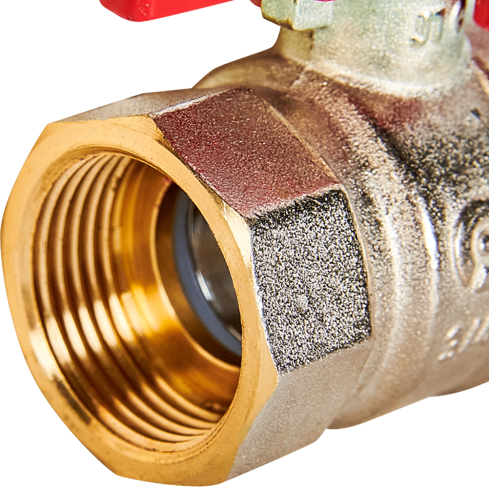 Кран шаровой полнопроходной ROMMER - 3/4" (ВР/ВР, PN40, ручка-бабочка)