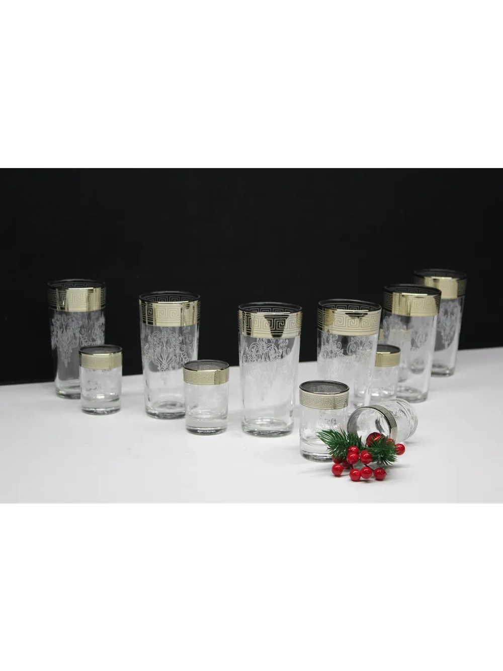 Набор 12 предметов стакан и стопка