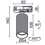 Трековый светильник Maytoni Artisan TR089-1-GU10-WW