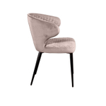 Стул Richard ромб, бархат пепельно-бежевый 25