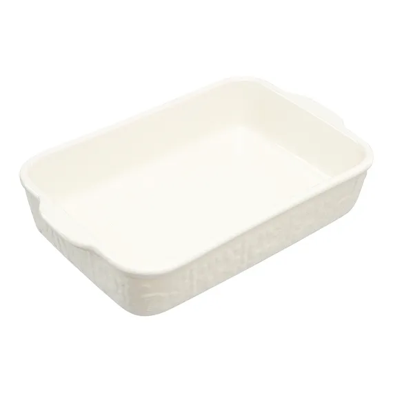 Блюдо для запекания birds of paradise, 30х19 см, кремовое