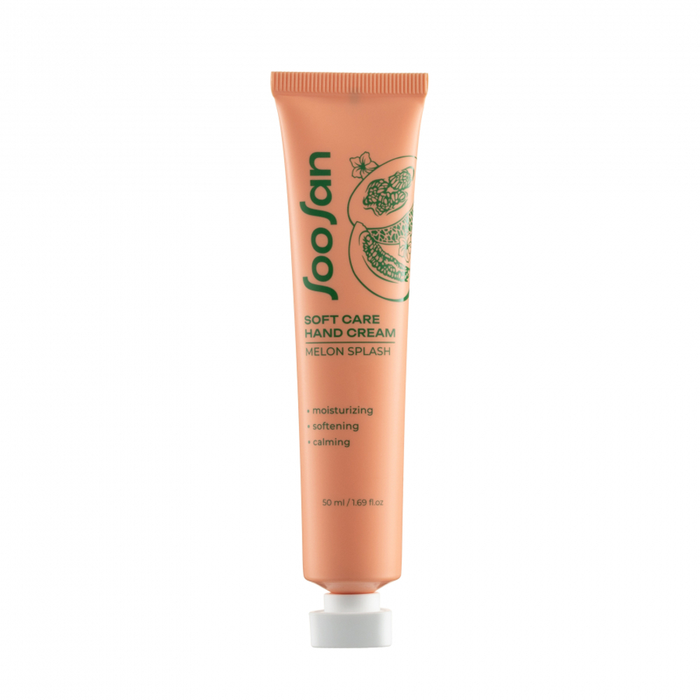 SOOSAN Soft Care Hand Cream Melon Splash Увлажняющий крем для рук с ароматом дыни 50мл
