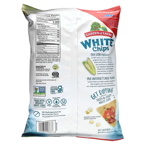 Garden of Eatin', кукурузные чипсы из тортильи, белые чипсы, 283 г (10 унций)
