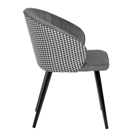 Стул Bradex Home Paola тёмно-серый с жаккардом