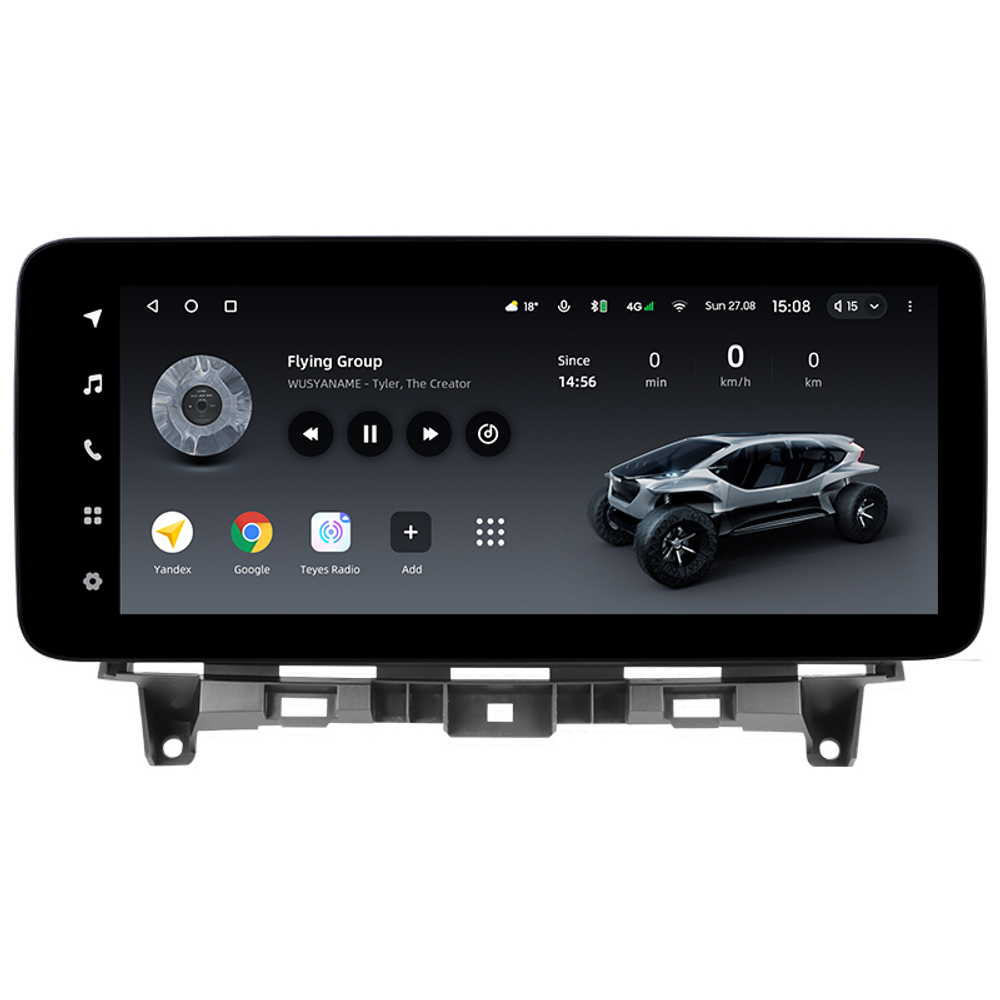 Магнитола для Honda Crosstour - Teyes LUX ONE ROUND монитор 12.3" 2K QLED на Android 10, ТОП процессор, CarPlay, 4G SIM-слот