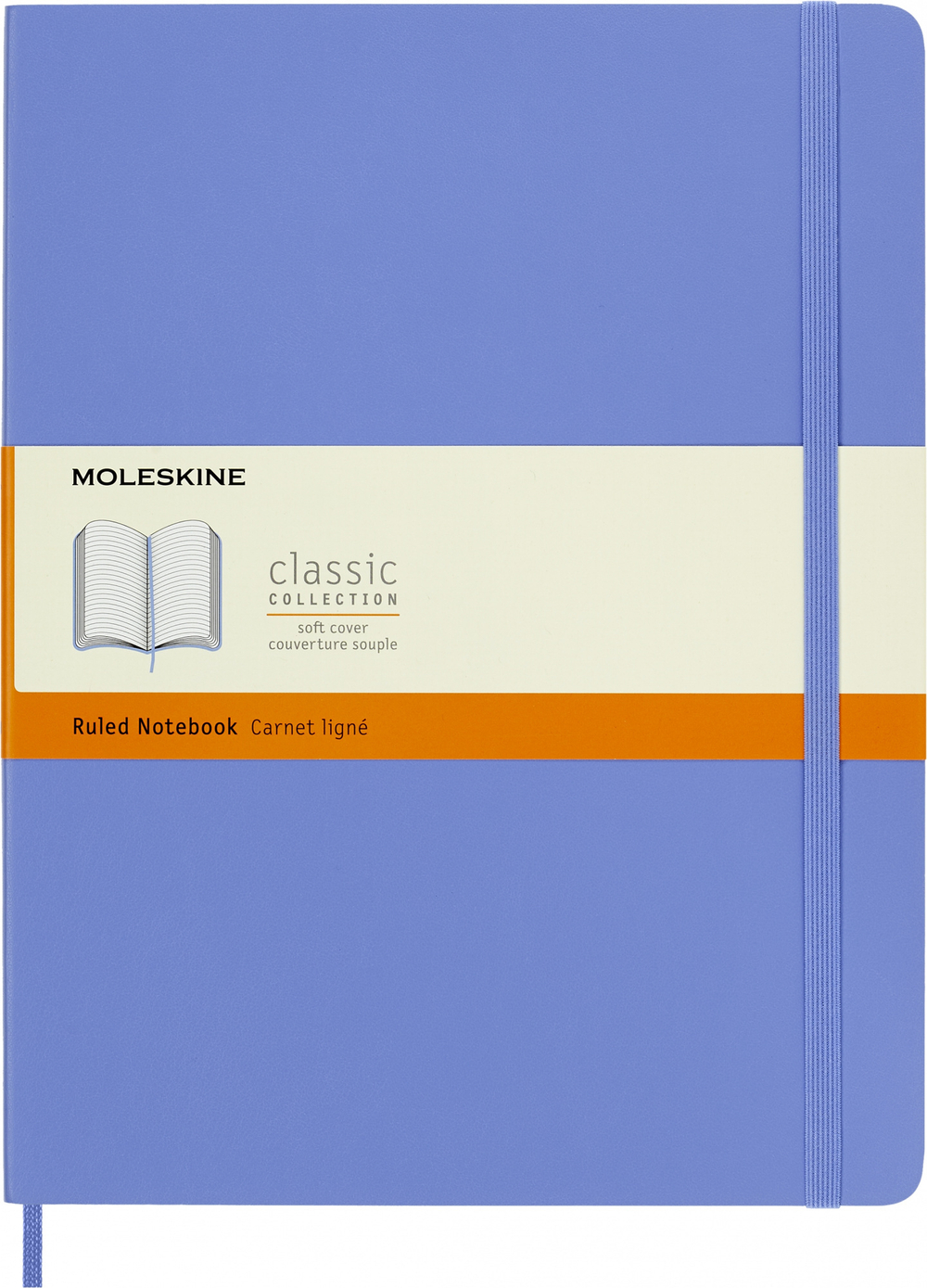 Блокнот Moleskine Classic Soft (QP621B42) XLarge 190х250мм 192стр. линейка мягкая обложка голубая гортензия