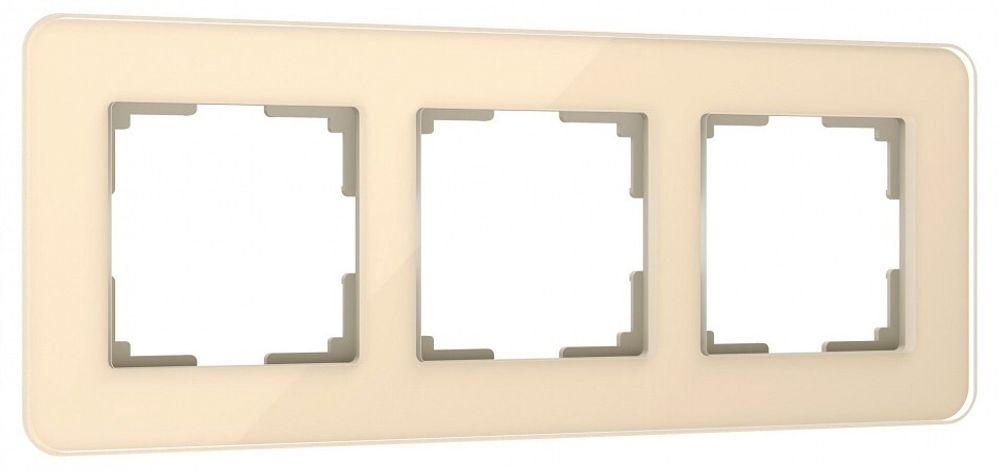 Рамка на 3 поста Werkel Elite (айвори, стекло) W0032443
