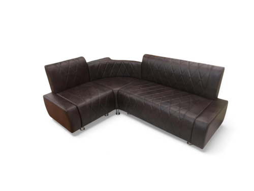 Кухонный уголок Каприччио с ящиками для хранения коричневый кожзам дерево