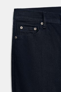 ZARA УКОРОЧЕННЫЕ ДЖИНСЫ-КЛЕШ СО СРЕДНЕЙ ПОСАДКОЙ — ZW COLLECTION, МОРСКОЙ СИНИЙ