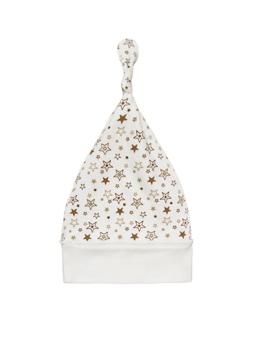 Шапочка-узелок Звездочки chocolate