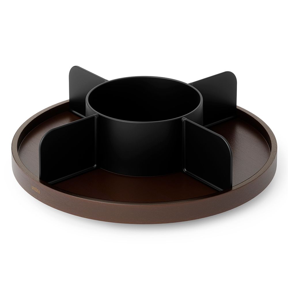 Органайзер для специй Bellwood, черный/орех