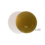 Подложка усиленная двусторонняя золото/жемчуг 3,2 мм. Диаметр 32
