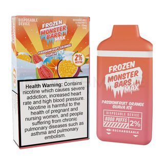 Купить Одноразовый Pod Monster Bars MAX - Passionfruit Orange Guava Ice (6000 затяжек)