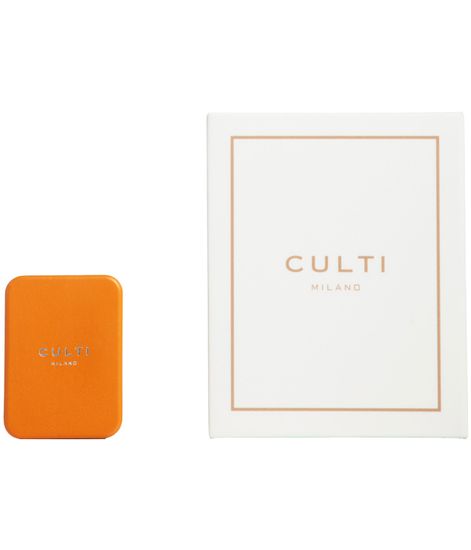 Диффузор для авто в корпусе из кожи (оранжевый) Aramara, Culti Milano