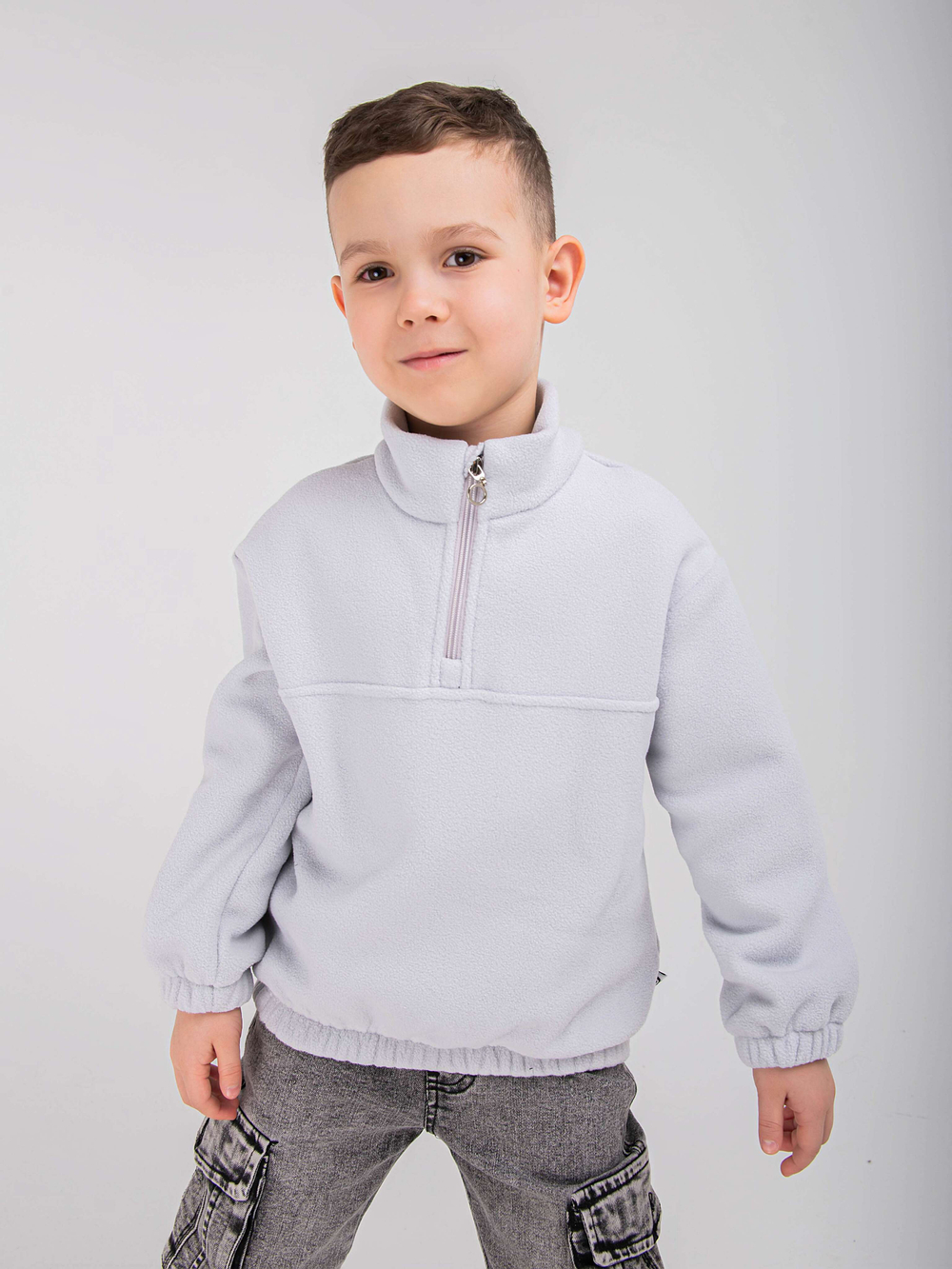 Олимпийка флисовая "Серебро"