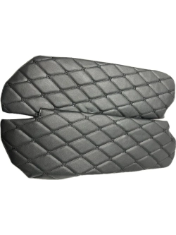 Чехлы на козырьки Волга 3110, 31105 (чёрная нить Бабочка)