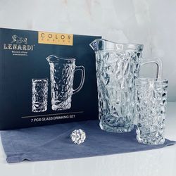 Lenardi 588-570 Набор графин 1000мл и 6 стаканов 300мл в под.уп.(х4)Стекло